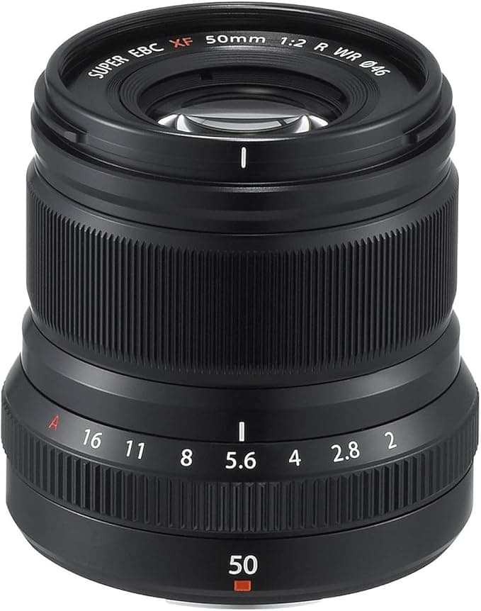 Fujinon XF50mmF2 R WR Lens for Fujifilm X Mount Cameras - Black