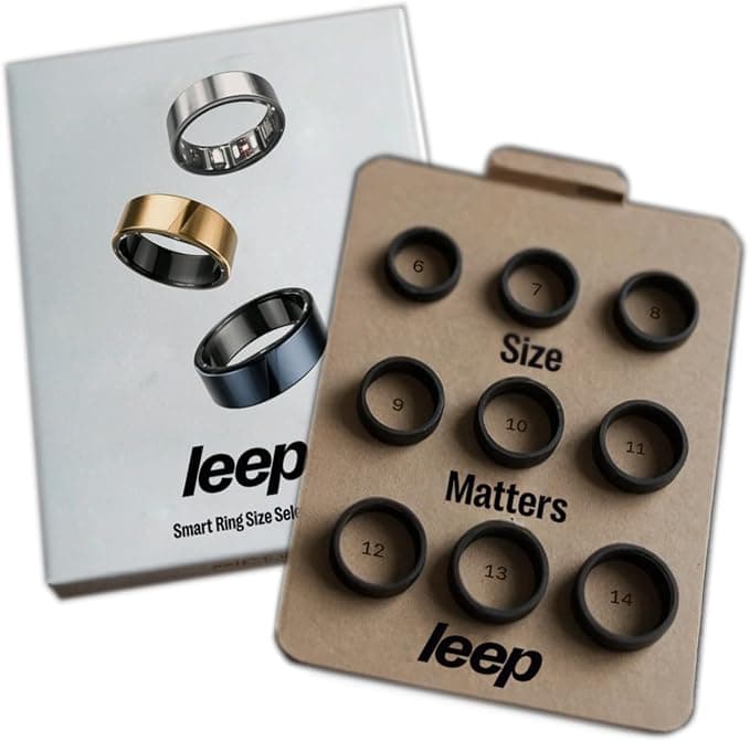 LEEP Smart Ring Sizing Kit, Ring Size Guide with 9 Sizes (6–14) for LEEP Smart Rings