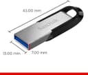 SanDisk Ultra Flair 512GB USB 3.0 Type-A Flash Drive - Silver & Black thumbnail 2
