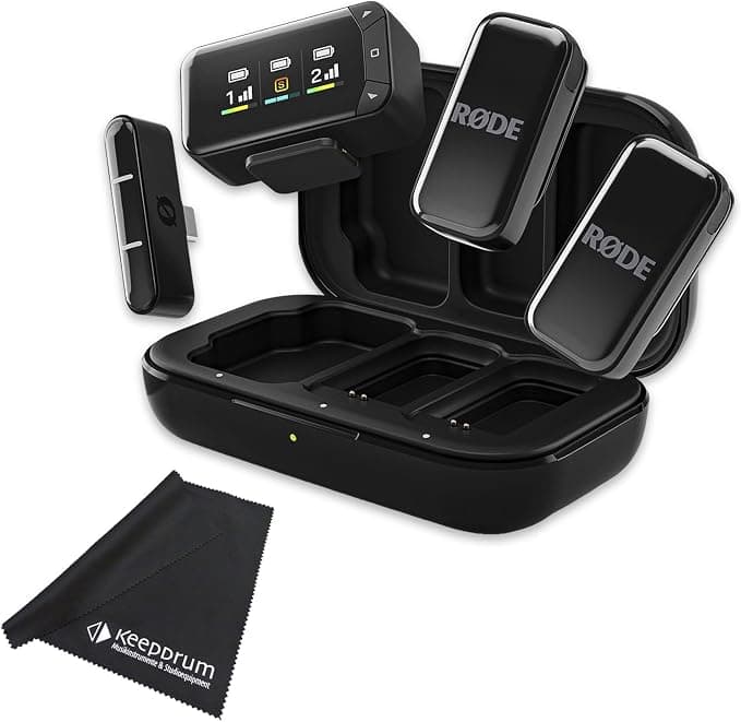RØDE Wireless Micro Camera Kit Wireless Microphone System with Keepdrum Microfibre Cloth