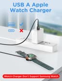 Yesido Apple Watch Magnetic Fast Charger USB Cable, Compatible with Series 11–2, Ultra & SE, Black thumbnail 4