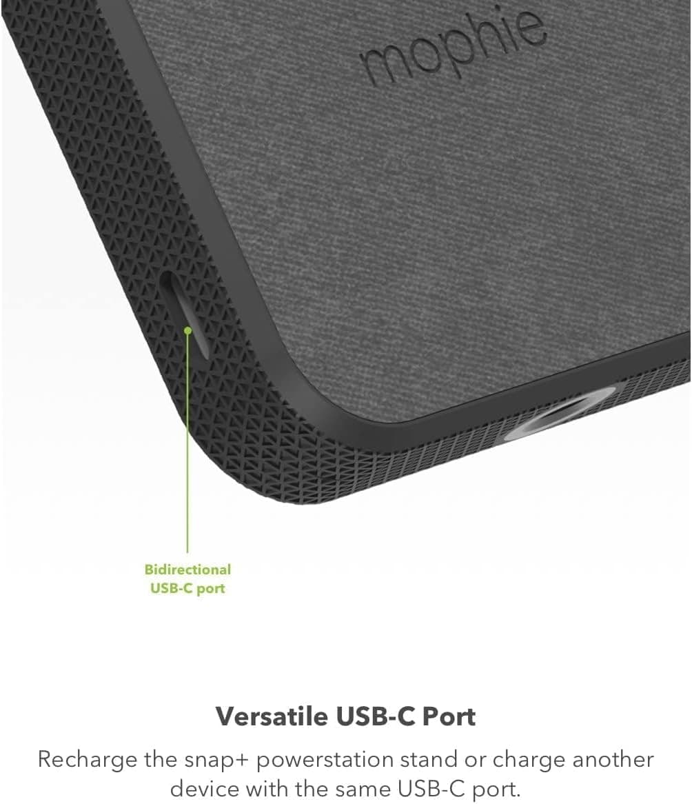 Mophie Snap+ Powerstation Stand 10000mAh Wireless Power Bank Black - Image 6