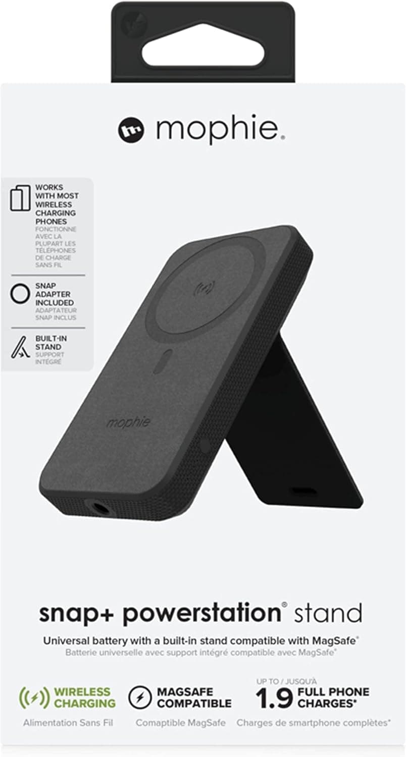 Mophie Snap+ Powerstation Stand 10000mAh Wireless Power Bank Black - Image 9