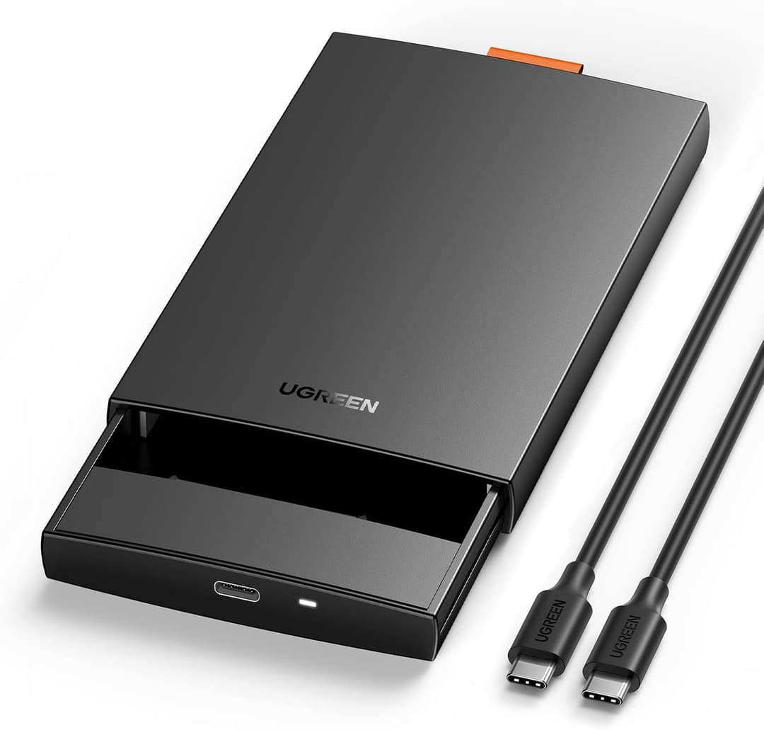 UGREEN 2.5" USB-C 3.1 Hard Drive Enclosure – UASP, 6Gbps, Driver-Free, Up to 10TB - Image 1