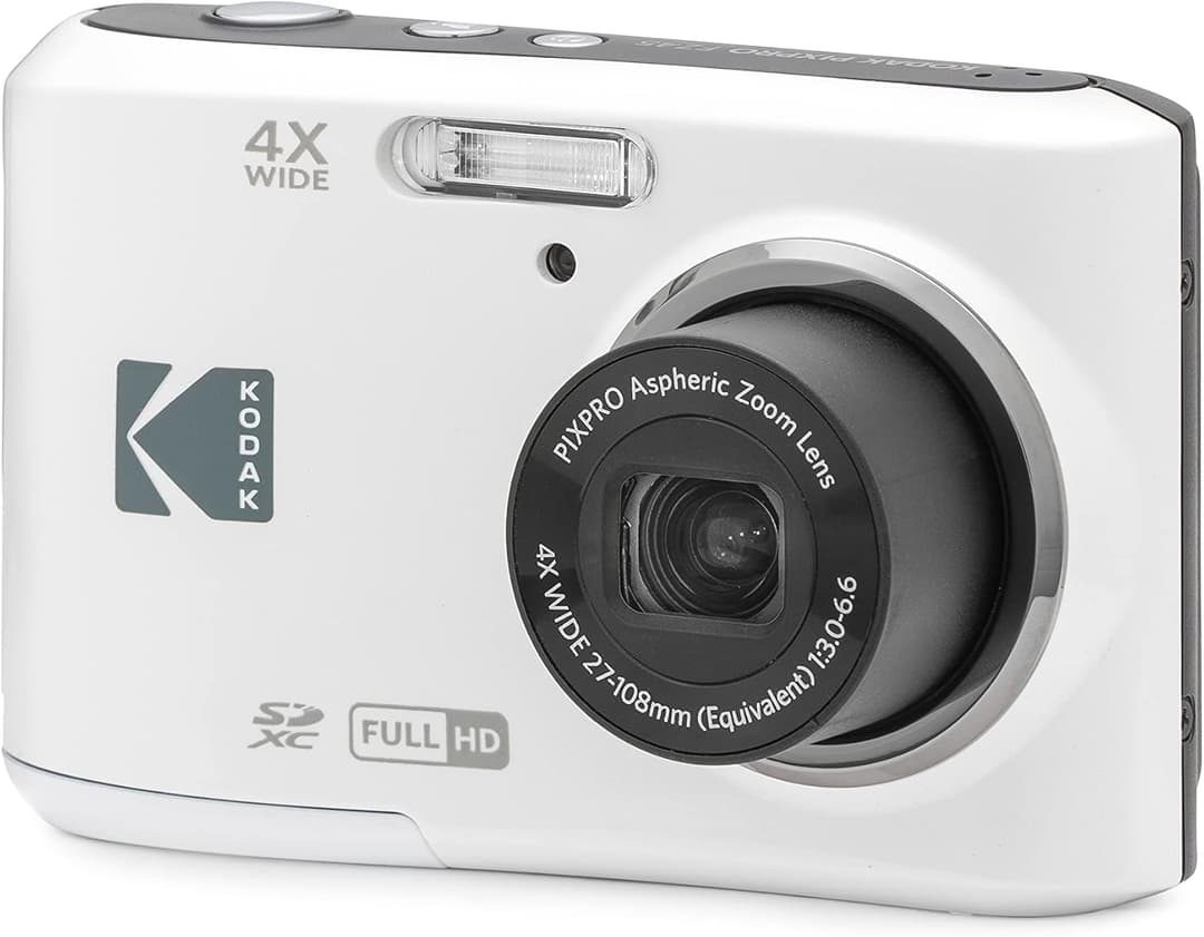 Kodak PIXPRO FZ45 Digital Compact Camera (16MP, 4X Optical Zoom, Full HD) - White - Image 4