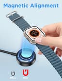 Yesido Apple Watch Magnetic Fast Charger USB Cable, Compatible with Series 11–2, Ultra & SE, Black thumbnail 2