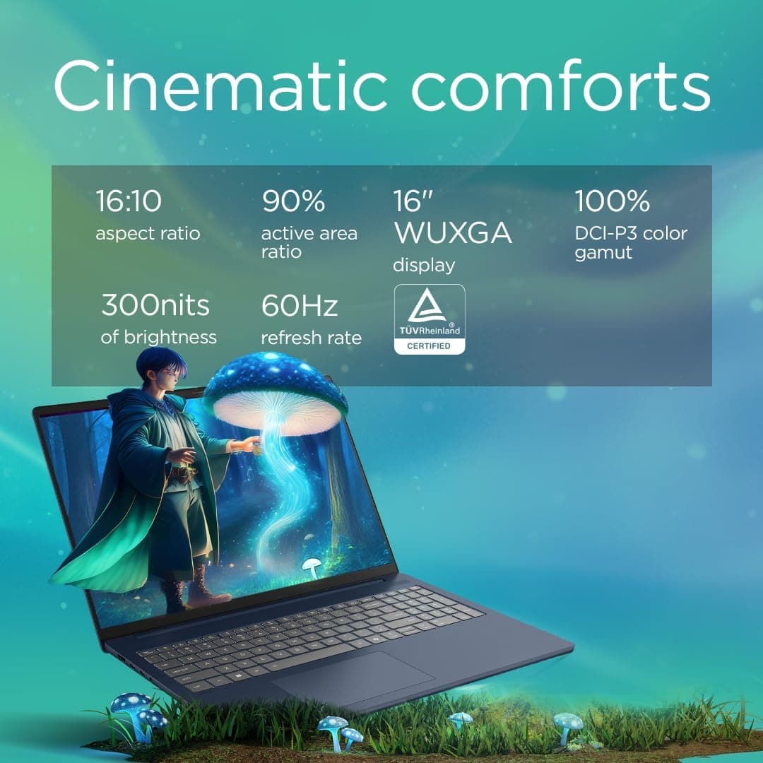 Lenovo IdeaPad Slim 5 16" WUXGA Laptop i7-13620H 16GB, 1TB Windows 11 Cosmic Blue - Image 4