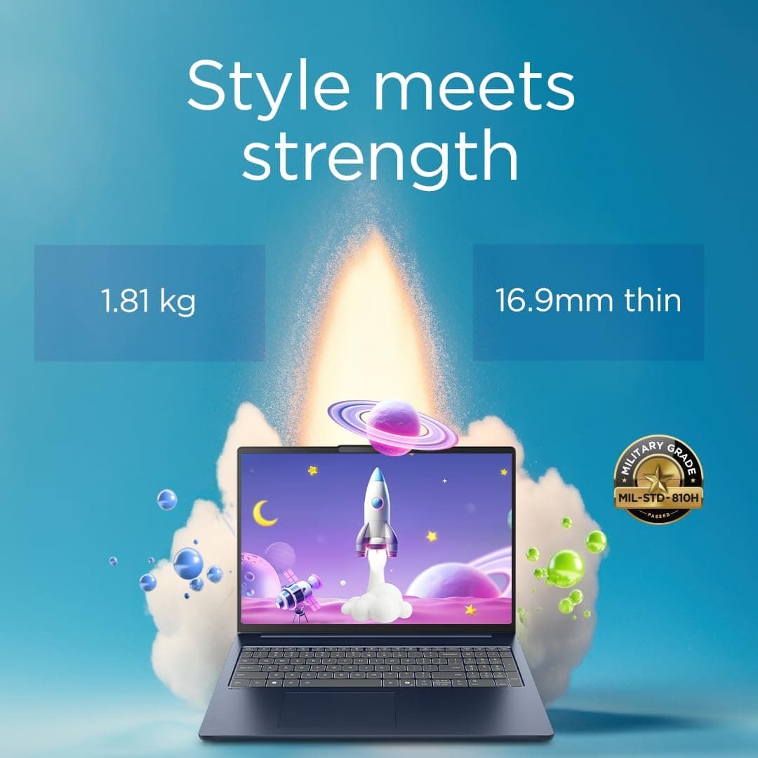 Lenovo IdeaPad Slim 5 16" WUXGA Laptop i7-13620H 16GB, 1TB Windows 11 Cosmic Blue - Image 3