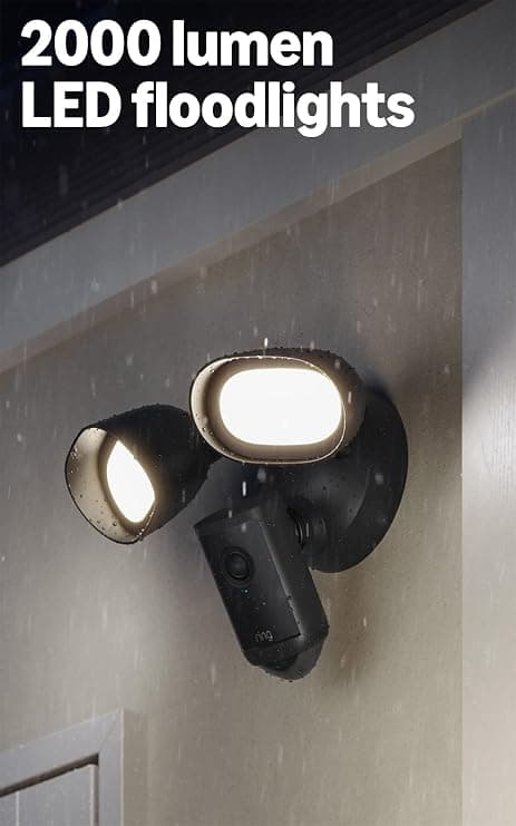 Ring Floodlight Cam Pro 2nd Gen Outdoor Security Camera Retina 4K HDR 10x Enhanced Zoom - Black - Image 4