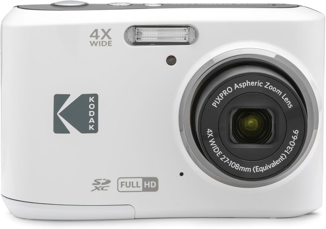 Kodak PIXPRO FZ45 Digital Compact Camera (16MP, 4X Optical Zoom, Full HD) - White - Image 3