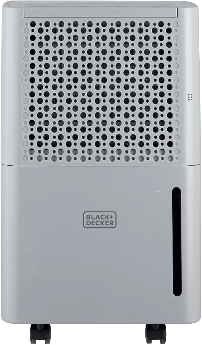 BLACK+DECKER 12L Dehumidifier,4 Modes, Quiet Operation, 2.1L Water Tank, 24-Hour Timer, - Grey - Image 1