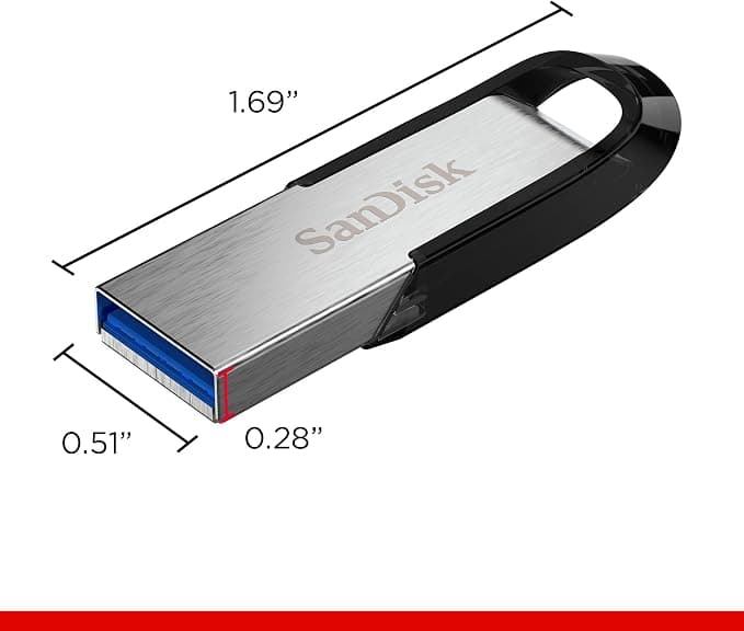 SanDisk Ultra Flair 512GB USB 3.0 Type-A Flash Drive - Silver & Black - Image 1