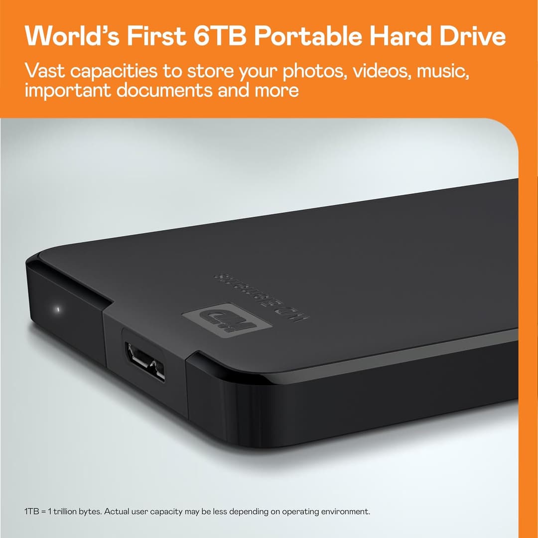 WD Elements Portable WDBUZG0010BBK - hard drive - 1 TB - USB 3.0 - Image 5