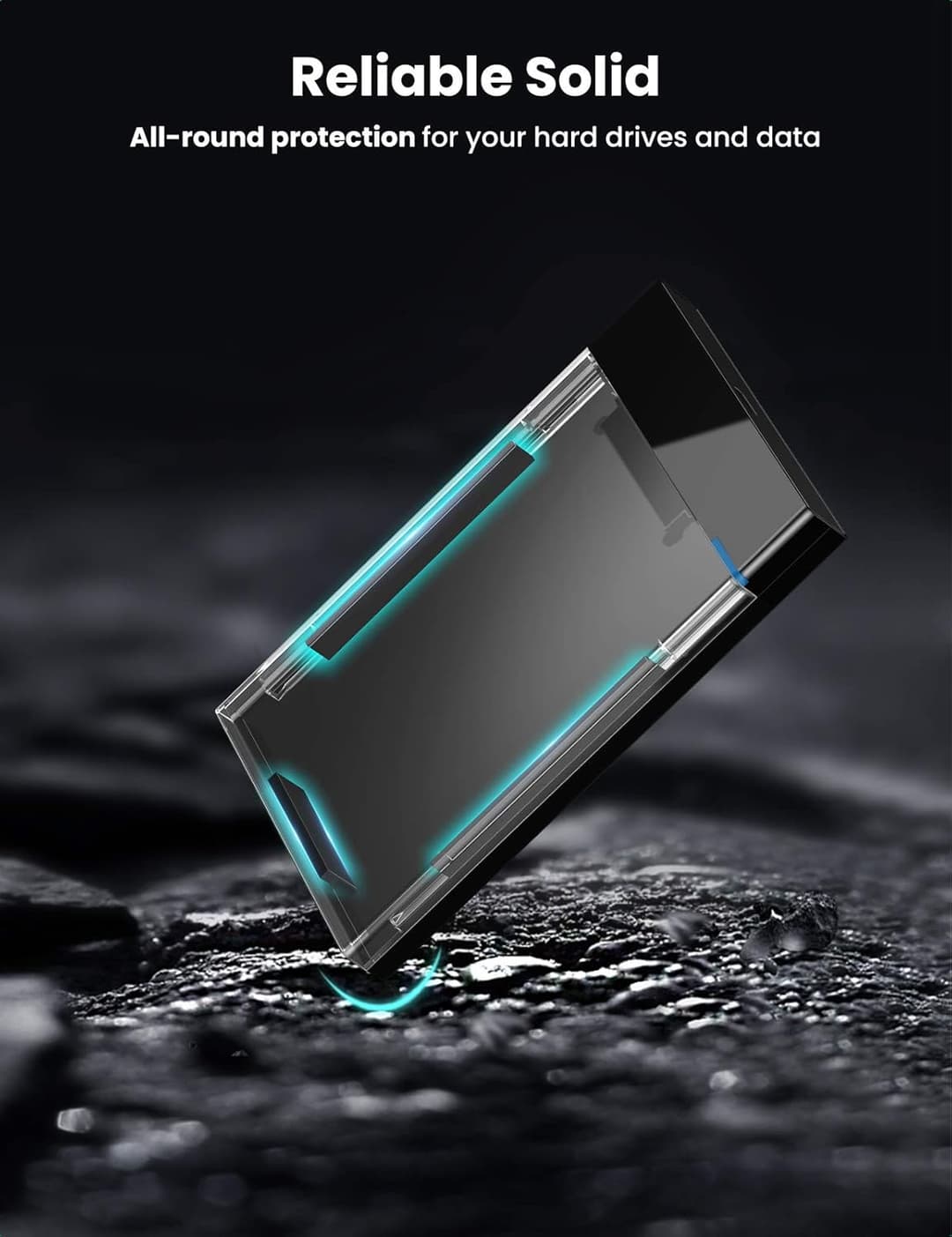 UGREEN USB C Hard Drive Enclosure with USB A to USB C Cable - Image 3
