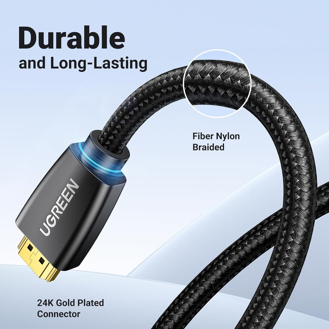 UGREEN HDMI 2.0 Cable 2M – 4K@60Hz, 18Gbps, HDR, Dolby Atmos - Image 7