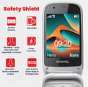 Mobitel 8010 4G Senior Mobile Phone Flip Design Loud Speaker Charging Dock Red thumbnail 5