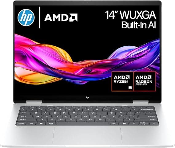 ENVY x360 14-fa0009na Laptop 14in WUXGA Touchscreen, AMD Ryzen 5, 16GB, 512GB - Silver - Image 2