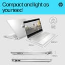 HP 15s 15.6" i3 4GB 128GB SSD Laptop Natural Silver thumbnail 3