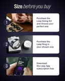 LEEP Smart Ring Size 12, IP68 Waterproof Health & Fitness Tracker with Heart Rate & Sleep Monitoring thumbnail 3
