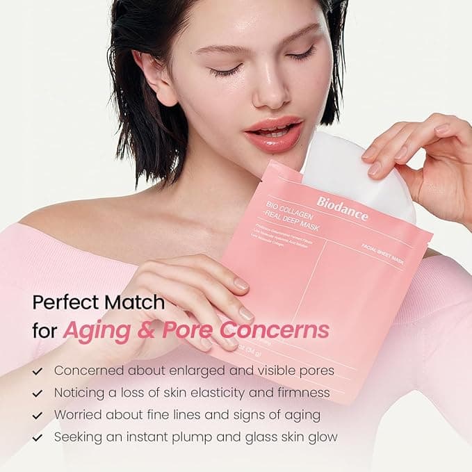 BIODANCE Bio-Collagen Real Deep Face Mask 4 Pack Hydrogel Overnight Mask - Image 5