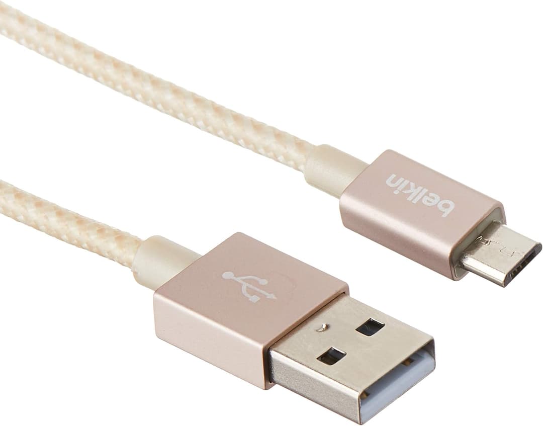 Belkin MIXT Micro USB to USB Cable 1.2m Braided - Gold  - Image 1