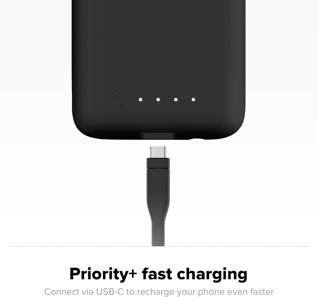 Mophie Juice Pack Wireless Battery Case for Samsung Galaxy S8+33 Hours Extra Power, Protective Charging Case – Black - Image 6