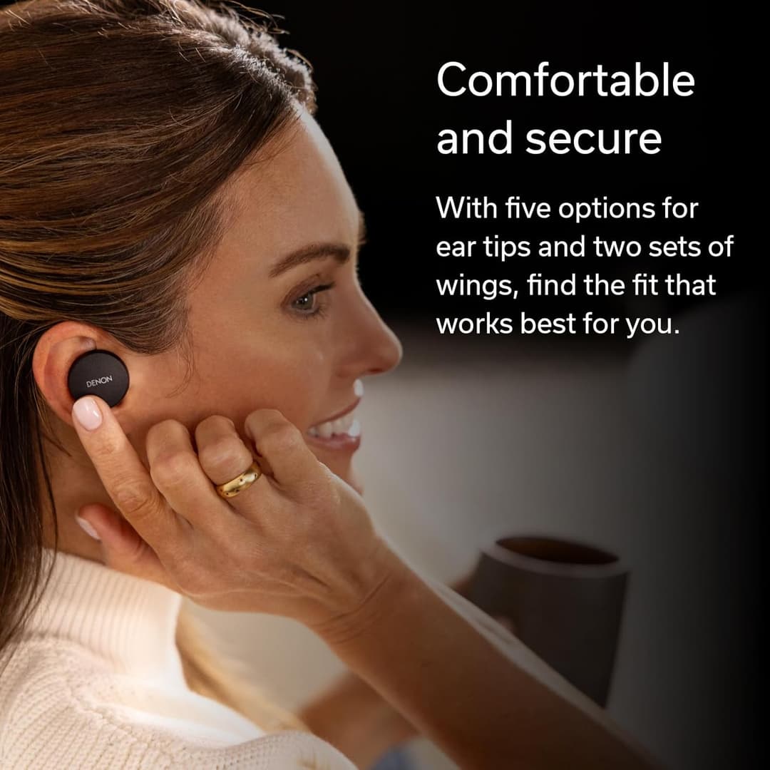 Denon PerL True Wireless Earbuds - Black - Image 7