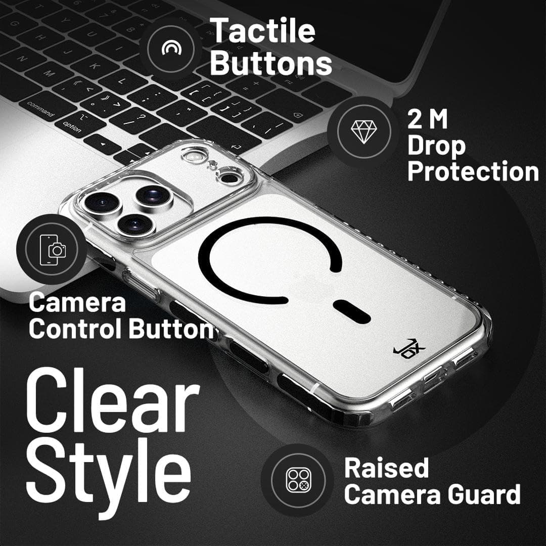 OX Dune Clear Case for iPhone 17 Pro Max – MagSafe Compatible, Shock-Proof - Image 2