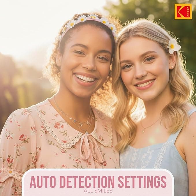 Kodak PixPro Friendly Zoom FZ55 16MP 1080p Full HD Digital Camera with 5X Optical Zoom Vlogging Camera - Pastel Pink - Image 4
