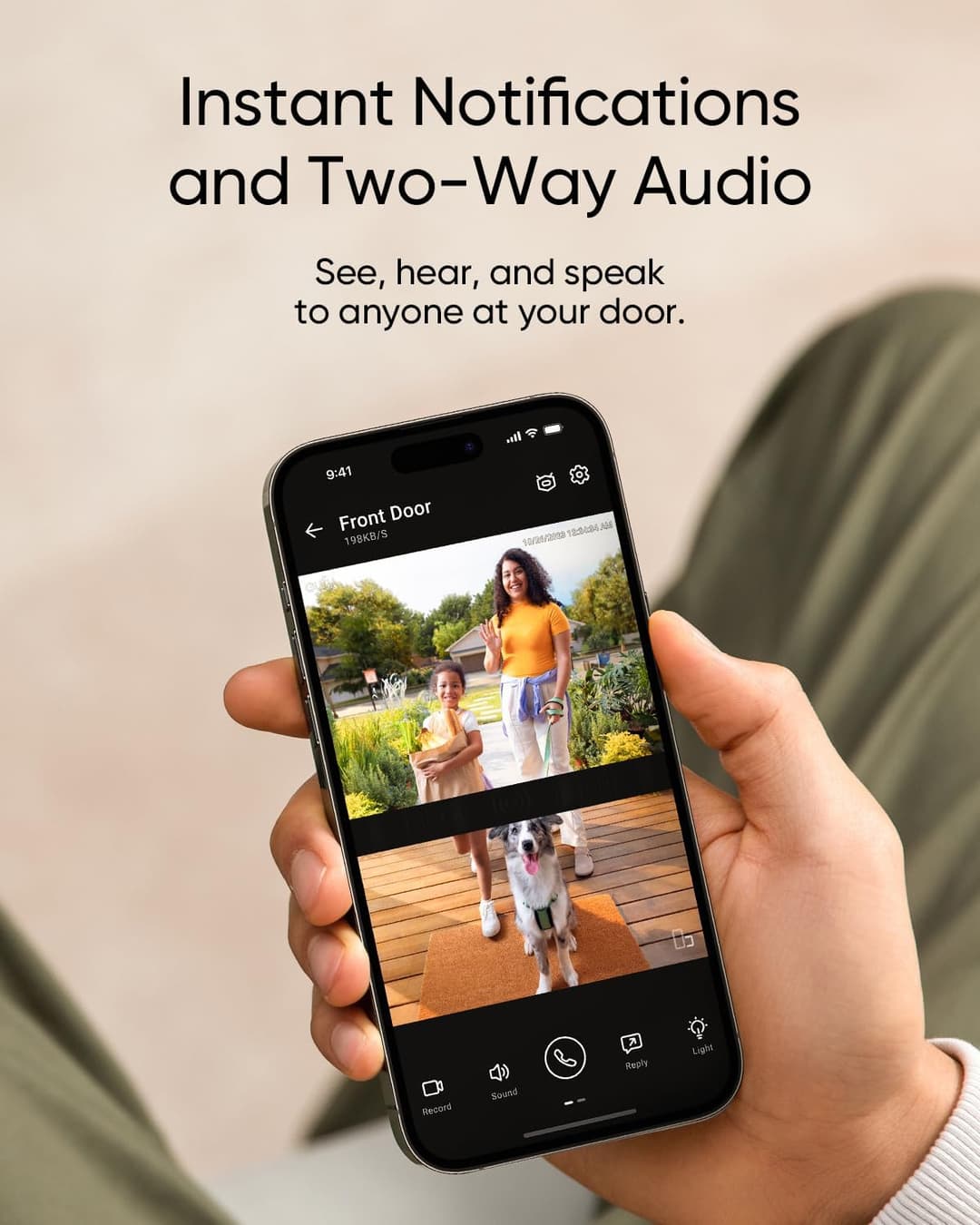 eufy Security E340 Dual Camera 2K Video Doorbell - Image 3