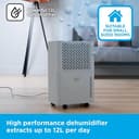 BLACK+DECKER 12L Dehumidifier,4 Modes, Quiet Operation, 2.1L Water Tank, 24-Hour Timer, - Grey thumbnail 3