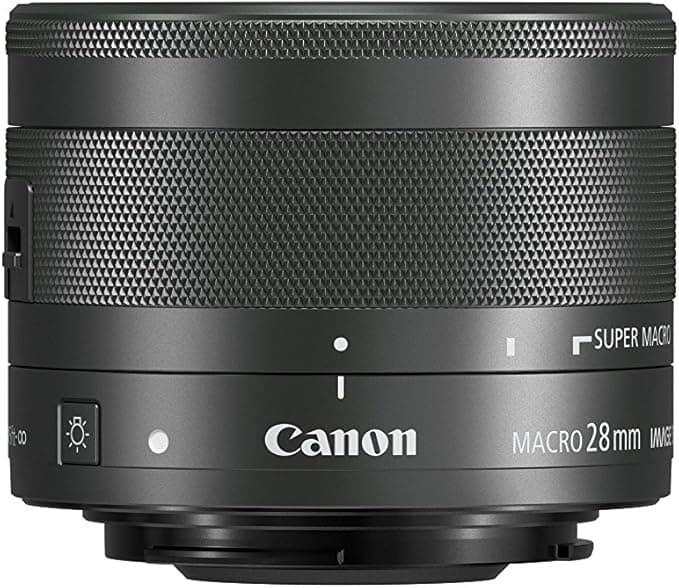 Canon EF-M 28mm f/3.5 Macro IS STM Lens Black 1362C005 - Image 1