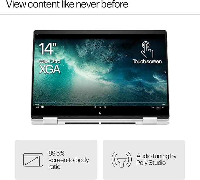 ENVY x360 14-fa0009na Laptop 14in WUXGA Touchscreen, AMD Ryzen 5, 16GB, 512GB - Silver - Image 4