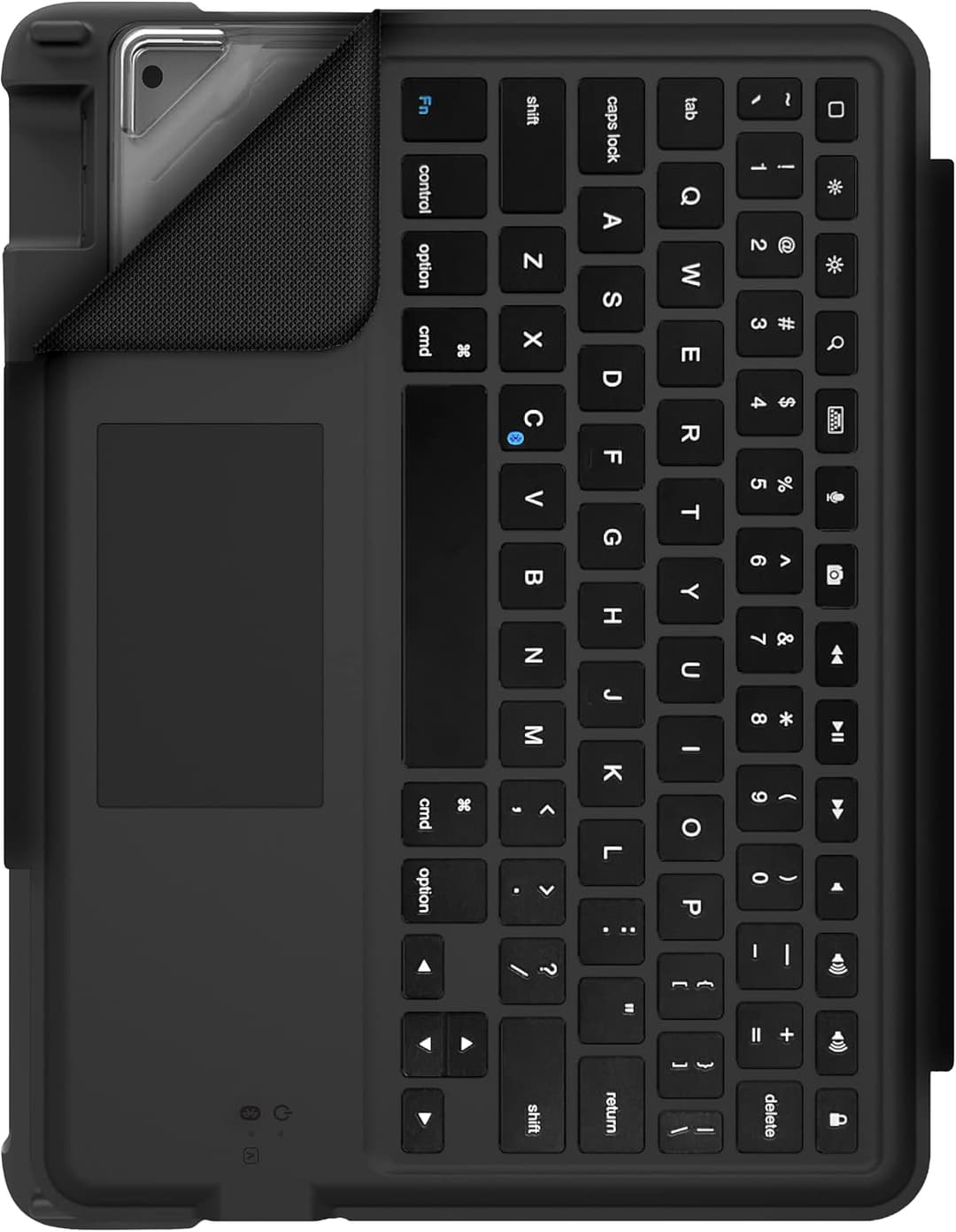 STM DUX Bluetooth Keyboard Case with Trackpad – iPad 7th/8th Gen, Black - Image 4