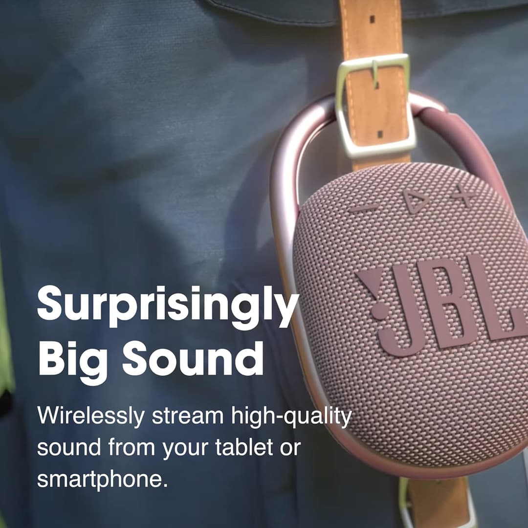 JBL Clip 4 Bluetooth Speaker Orange - Image 4