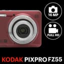 Kodak PIXPRO FZ55 1/2.3" Compact camera 16 MP CMOS 4608 x 3456 pixels Red thumbnail 3