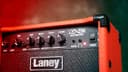 Laney LX15B Bass Amp 15W Portable Practice Guitar Amplifier - Red thumbnail 3