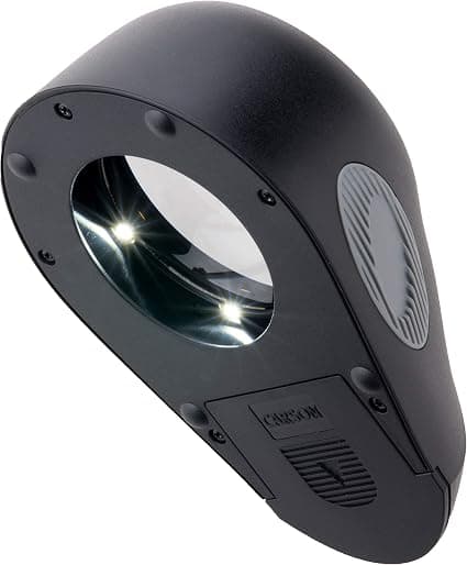 Carson LL-88 5x LumiLoupe Ultra LED Lighted Stand Magnifier Loup, Black - Image 3