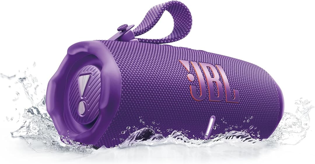 JBL Charge 6 Portable Bluetooth Speaker – 28h, IP68, Purple - Image 1