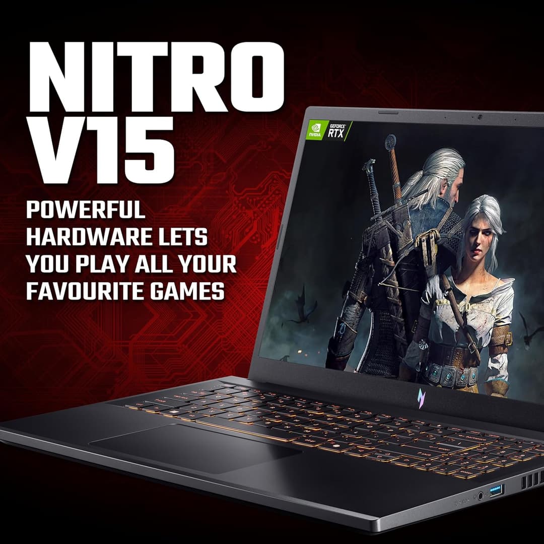 Acer Nitro V15 i7-13620H 16GB 512GB RTX 5050 Black - Image 2