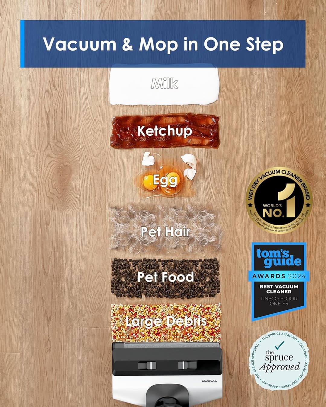 Tineco FLOOR ONE S5 Smart Cordless Wet-Dry Vacuum & Mop - Image 2