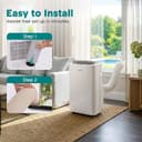 SereneLife Portable Air Conditioner 14000 BTU 3 in 1 AC Unit with Dehumidifier Remote Control thumbnail 5