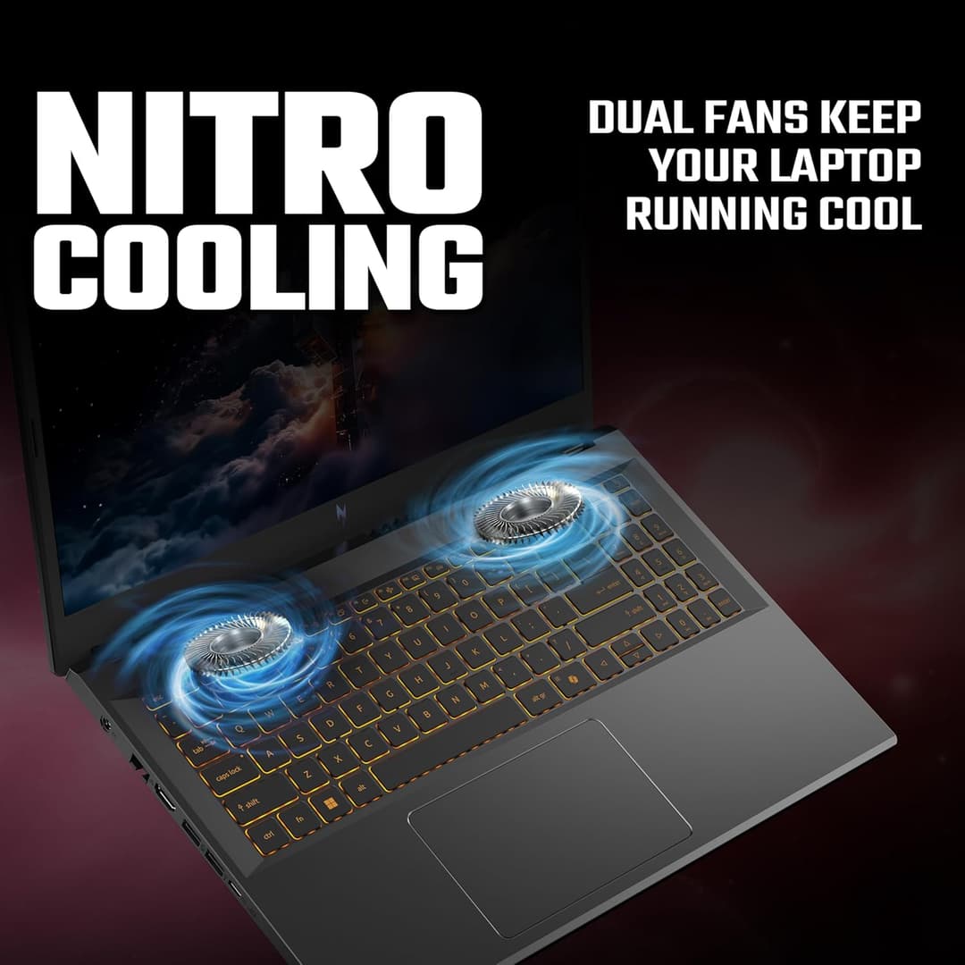 Acer Nitro V15 i7-13620H 16GB 512GB RTX 5050 Black - Image 6