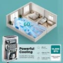 SereneLife Portable Air Conditioner 14000 BTU 3 in 1 AC Unit with Dehumidifier Remote Control thumbnail 2