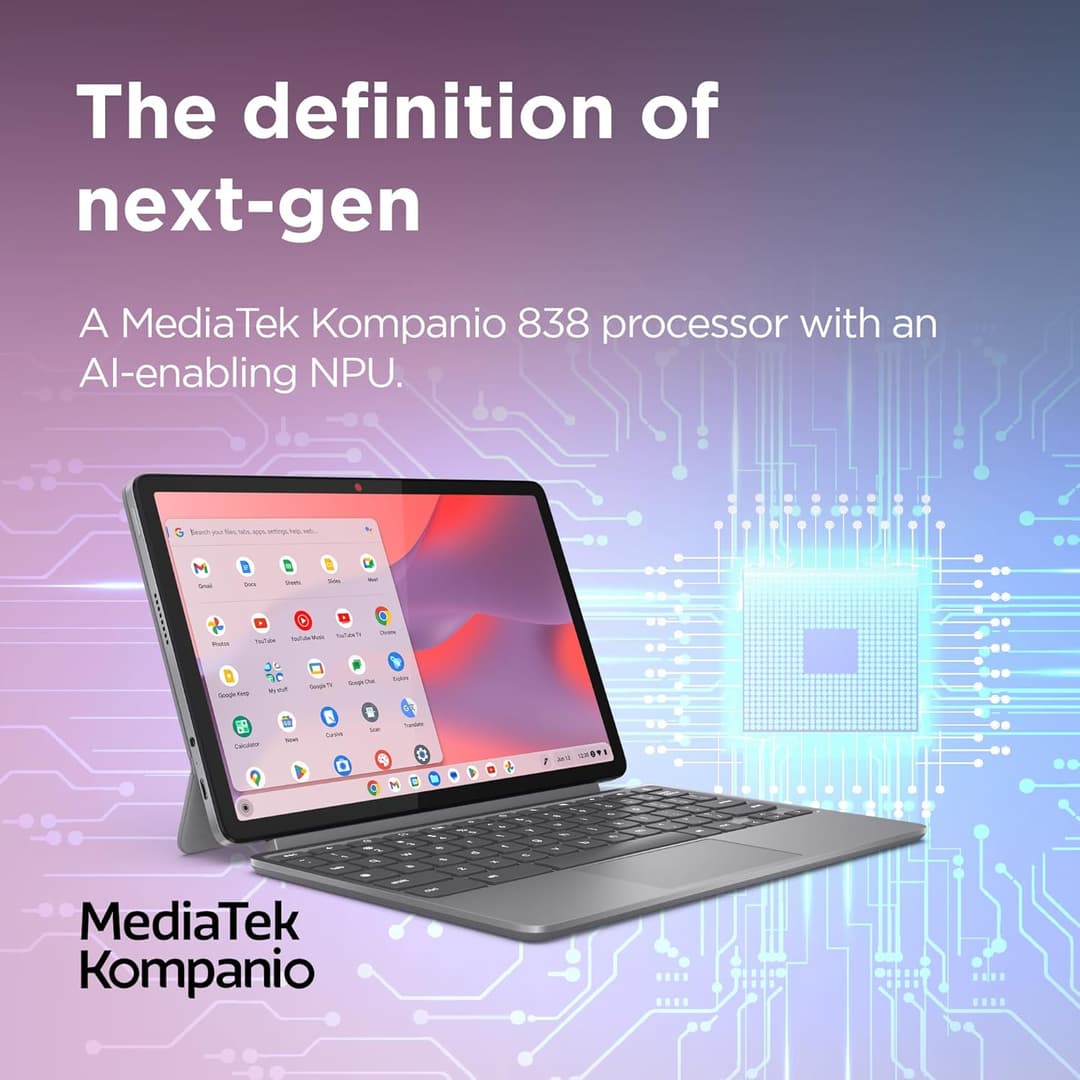 Lenovo IdeaPad Chromebook Duet Detachable MediaTek Kompanio 838 4GB 128GB Luna Grey - Image 7