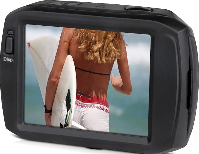 Rollei Actioncam Racy Full HD Sports Camera, Waterproof Action Cam - Black - Image 2