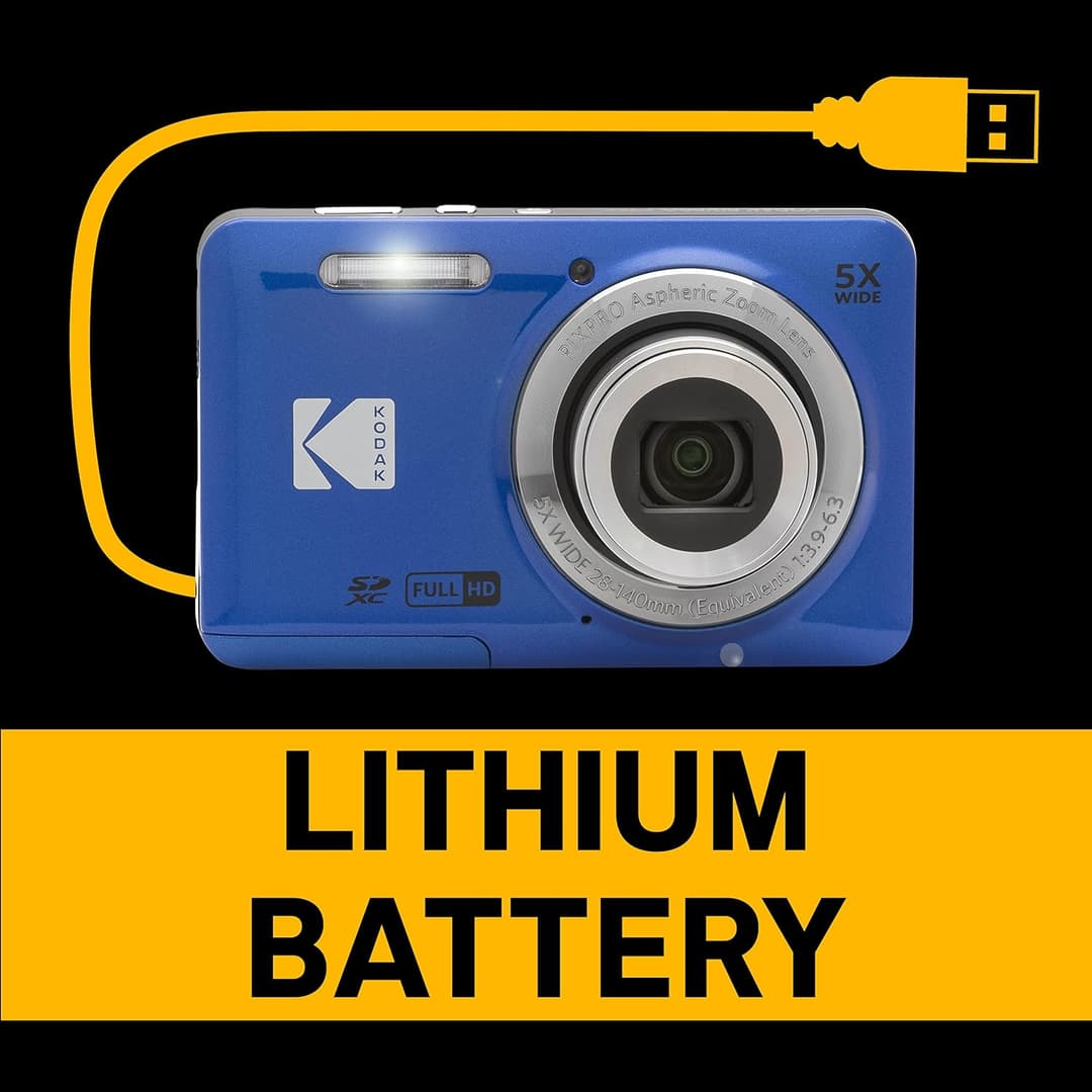 Kodak PIXPRO FZ55 16MP Compact Camera Blue - Image 6