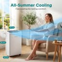 SereneLife Portable Air Conditioner 14000 BTU 3 in 1 AC Unit with Dehumidifier Remote Control thumbnail 3