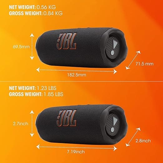 JBL Flip 7 Bluetooth Speaker White - Image 3