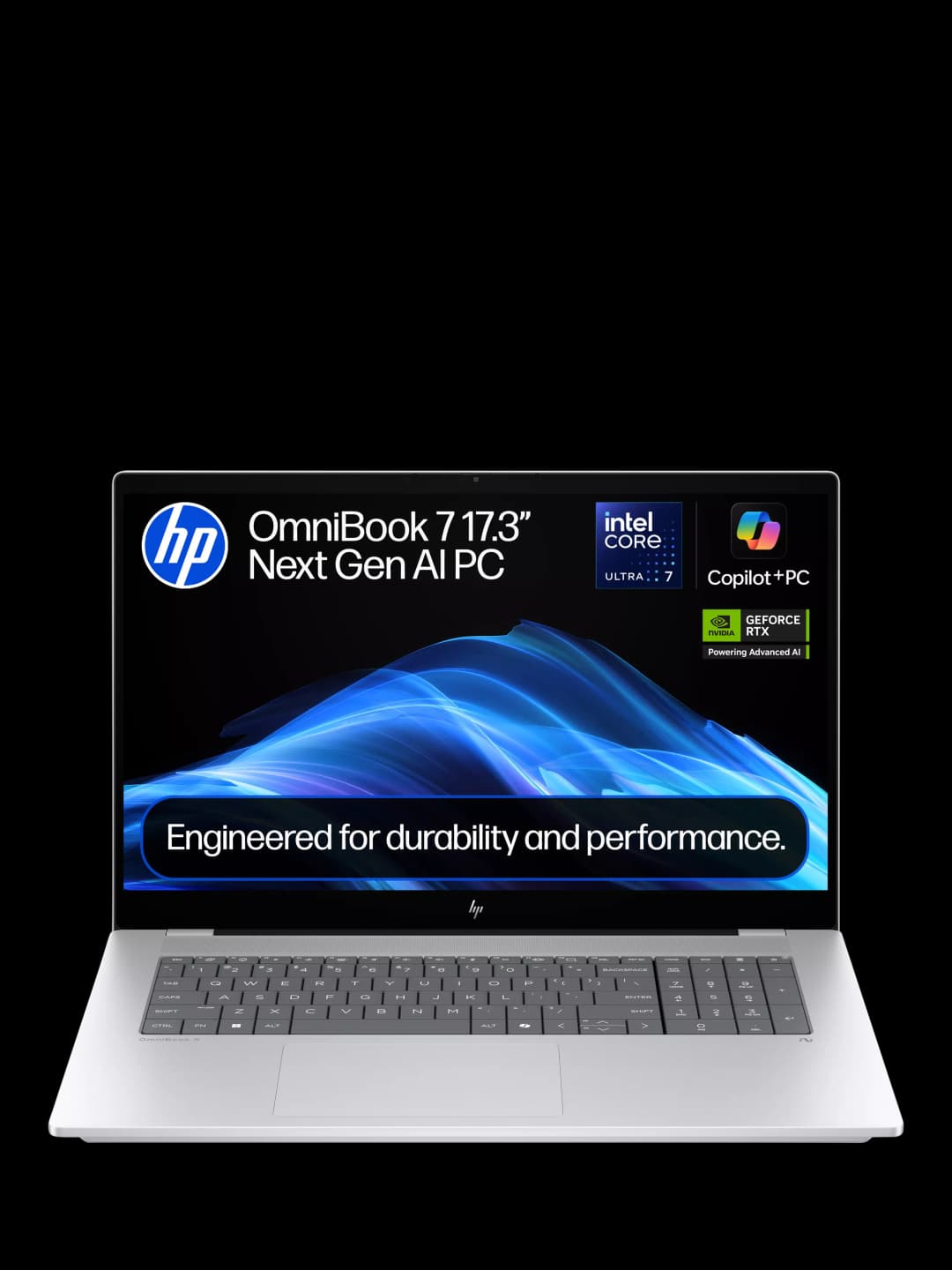 HP OmniBook 7 17.3" Intel Core Ultra 7 32GB 2TB Glacier Silver - Image 1